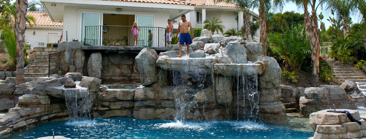 Waterfalls and Pool